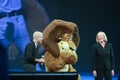 HP CEO Meg Whitman and DreamWorks CEO Jeffrey Katzenberg